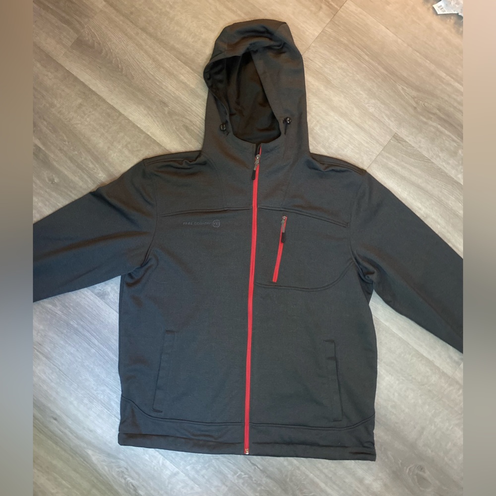 Free Country Men’s Zip Up Hooded Jacket